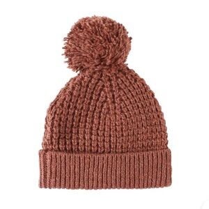 Quincy Mae Like New Winter Beanie Hat 6-12m - Cranberry